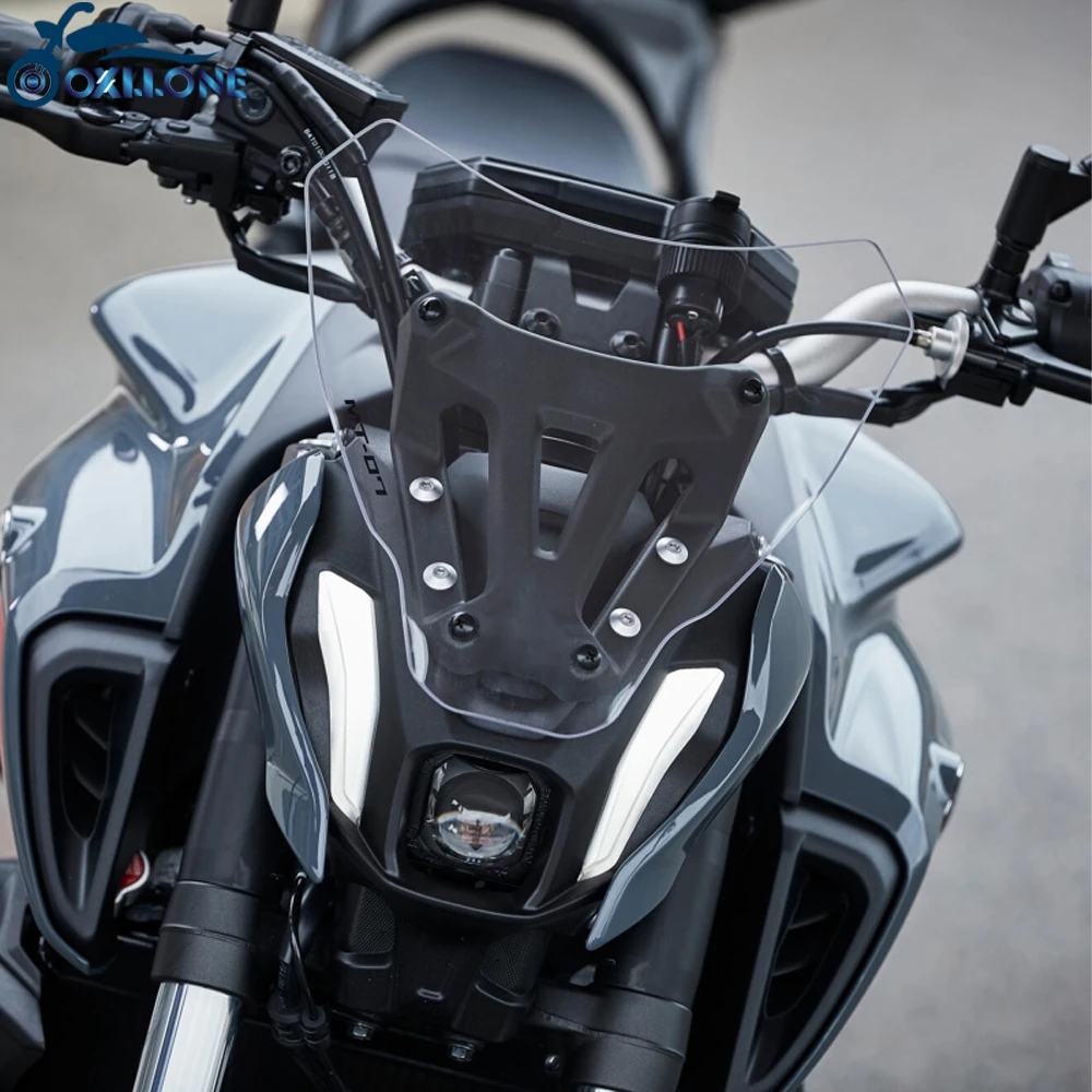 

Motorcycle Front Screen Sports Windshield Air Wind Deflector Bracket MT07 WindScreen Accessories For YAMAHA MT-07 MT07 2021 2022