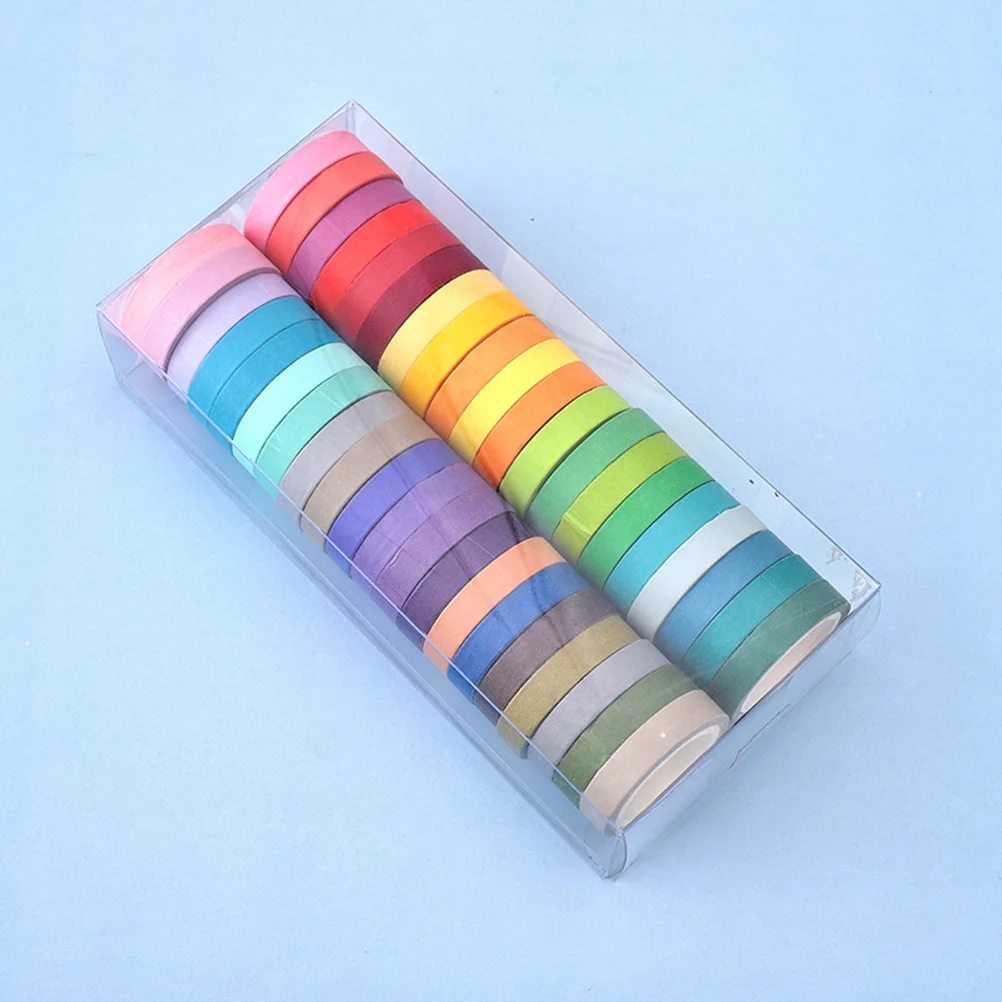 20 Rolls DIY Label Craft Adhesive Tapes Gold Foil Glitter Stickers Paper Child Colorful Duct