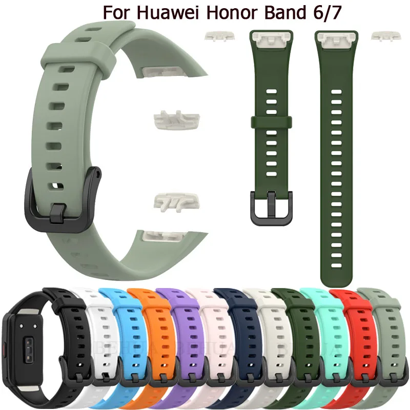 Strap For Huawei Band 6 Soft Bracelet Sport Wristband Buckle Watchband For Huawei honor 7 6 Smartwatch Correa Belt Accessories