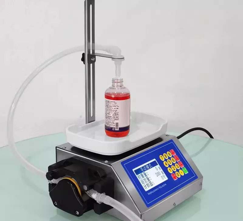 Automatic Essential Oil Glue Filler Commercial Peristaltic Pump Filling Machine Weighing Type Viscous Liquid