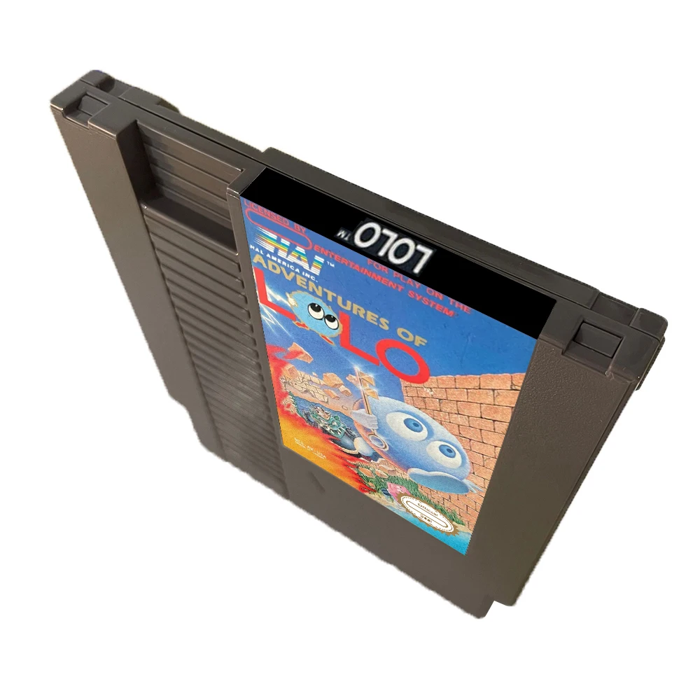 خرطوشة ألعاب Adventures of Lolo 1 - 8 BIT NES لـ NES Game Cosnole