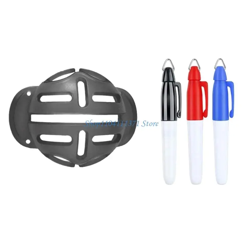 P9FC Golf Ball Line Marker With 3 Pens Putt Alignment Putt Positioning Marker