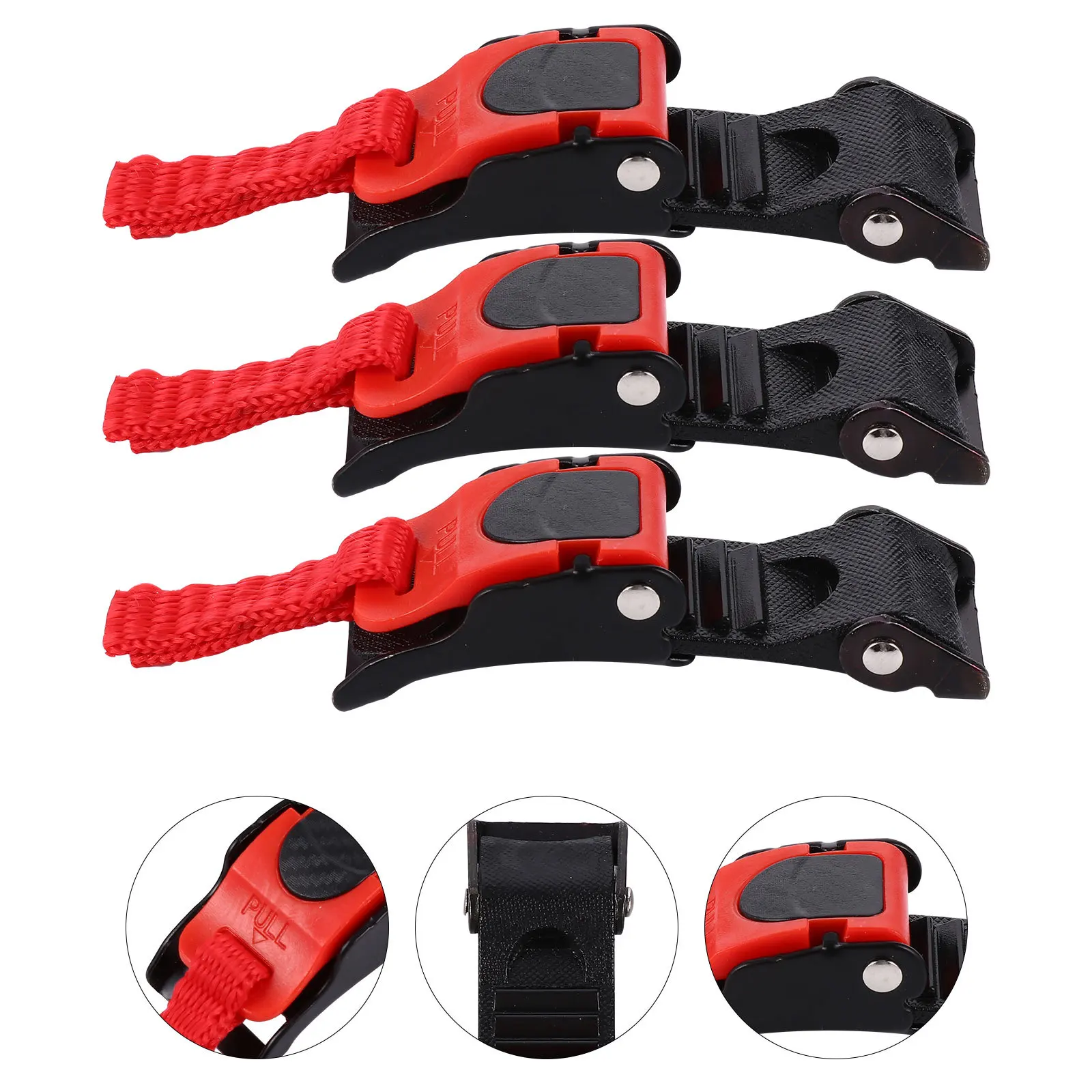 

3pcs Buckle Safety Hat Buckle Replacement Durable Accessories Supplies For Motorcycle Bike Headgear Lock