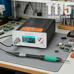T115 Soldering Station Portable Mini Rework Station Compatible JBC 115 Tip 1-1.5s Quick Heating Micro Electronic Repair Welding