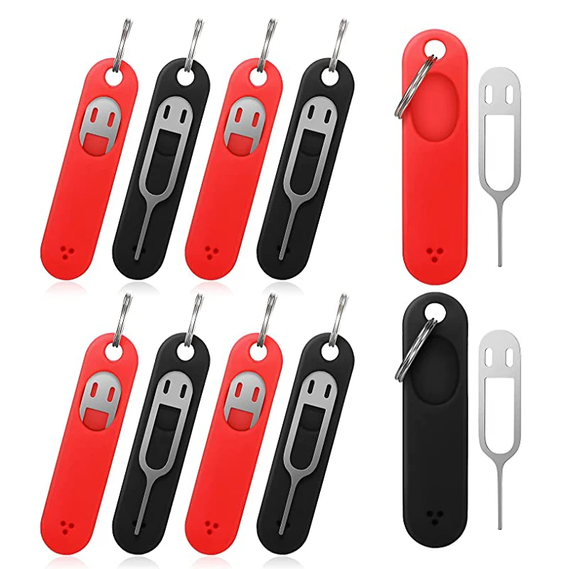 NEW Anti-Lost Card Pin Pendant Keychain Universal Sim Card Remover Tray To Open The Sim Card Eject Tool Accessories Keyring