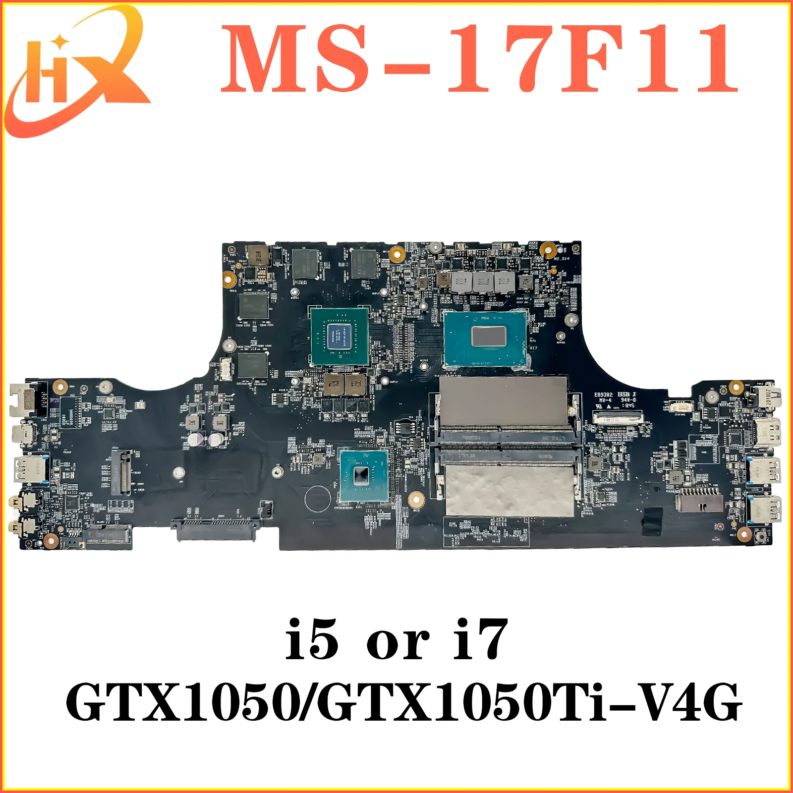 

Mainboard For MSI MS-17F11 MS-17F1 Laptop Motherboard i5 i7 8th Gen GTX1050/GTX1050Ti-V4G 100% TEST OK