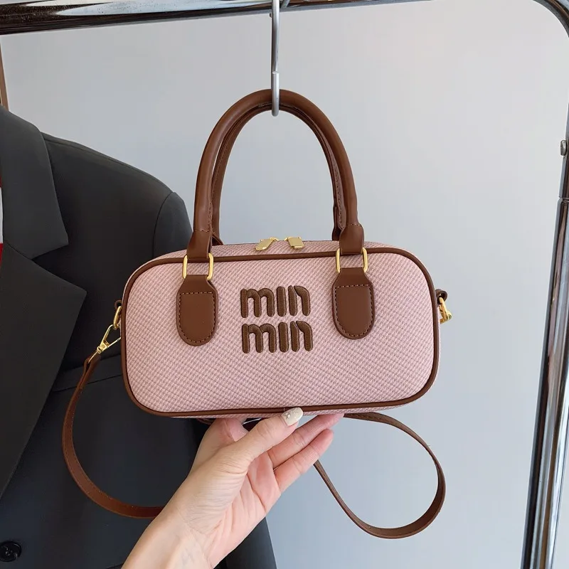 2025 Nuevo bolso de diseño de alta gama, bolso Boston retro, bolso, bolso bandolera de un solo hombro para mujer