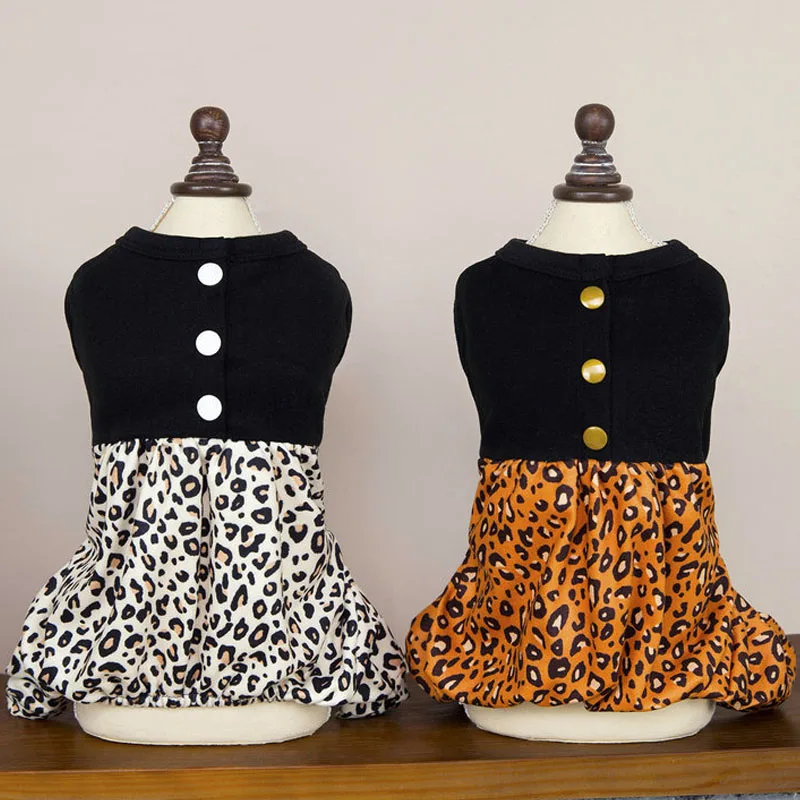 

Fashion Dog Clothes Spring Pet Jumpsuit Leopard Pants Sleeveless Hoodies Bodysuit For Small Dogs Yorkie Puppy Onesie Overalls XS