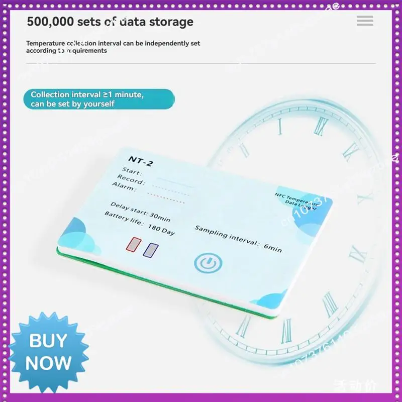 

Беспроводной регистратор данных Hot Ltem NFC, 180-дневный регистратор данных, ЖК-индикатор, 500 000 групп для химических NFC