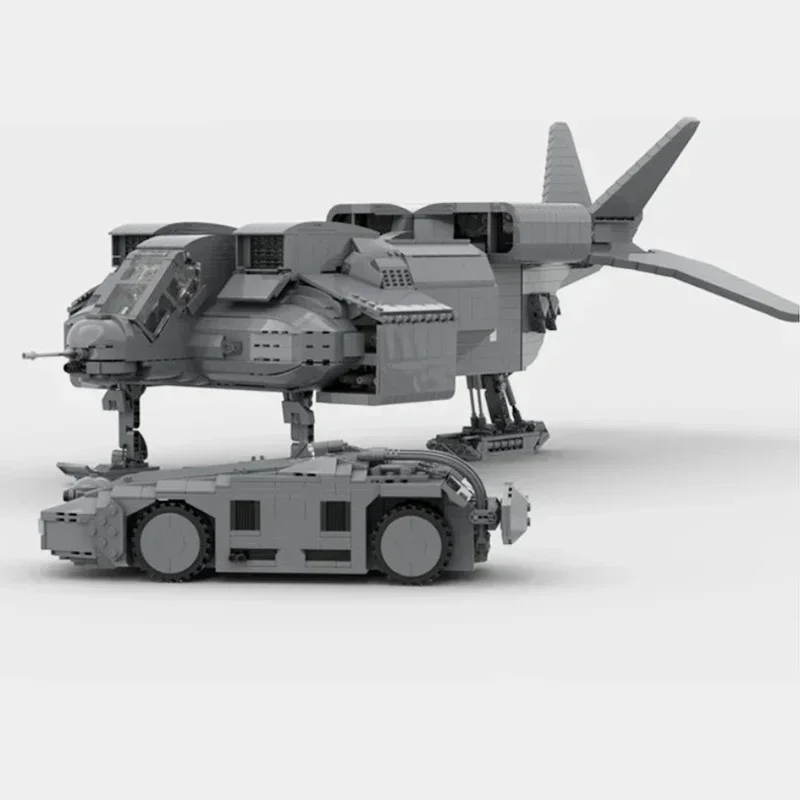 Bloques de construcción Moc para niños, juguete de ladrillos para armar nave militar Alien, UD-4L Cheyenne con tecnología M577 Apc, ideal para regalo de Navidad