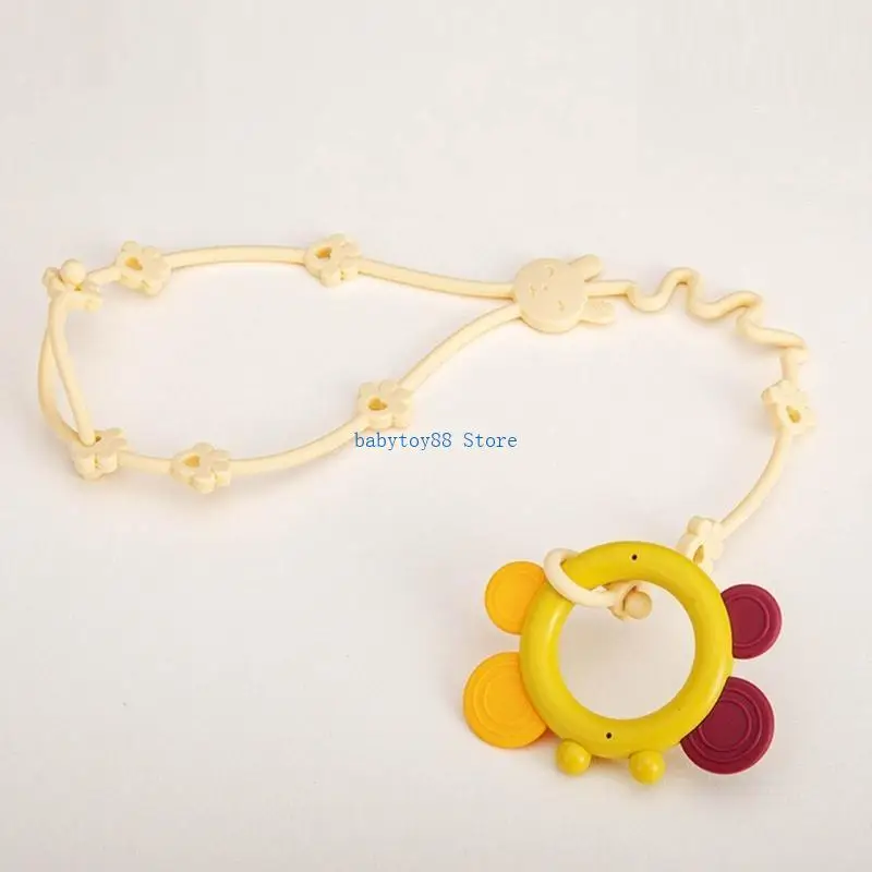 Y4UD Klips do gryzaka Lina zabezpieczająca przed upadkiem Pasek do smoczka Łańcuszek do smoczka dla dzieci Łańcuszek do smoczka