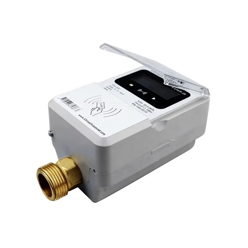 DN20 Smart IC Card Prepaid Ultrasonic Water Meter with Built-in Valve