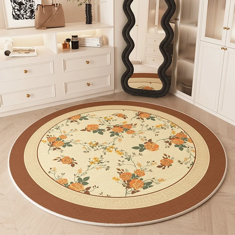 American-style Bedroom Dressing Mirror Carpet Luxury High-end Artistic Bedside Rug Dressing Table Round Chair Mat Ковер Tapis 러그