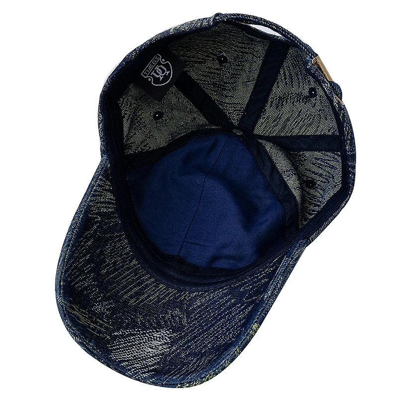 New Style Unisex Cap Tear Style Hole Vintage Starry Sky Pattern Baseball Caps Man Women Casual Outdoor Streetwear Denim Hat