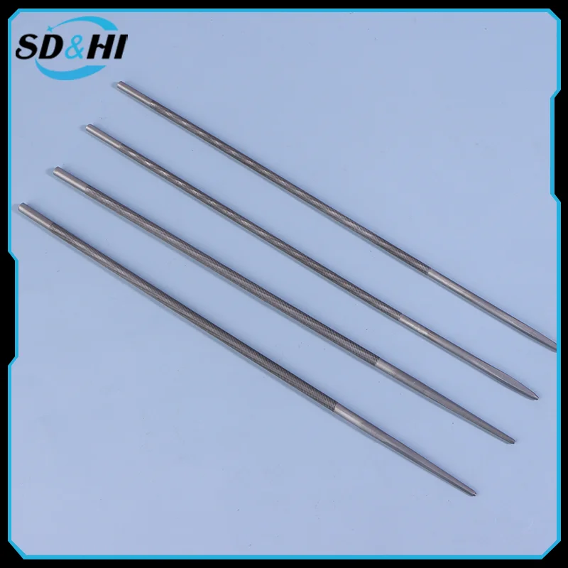 Round Chainsaw Files For Hand Manual Tools Filing Kit High Carbon Steel Woodworking Tools