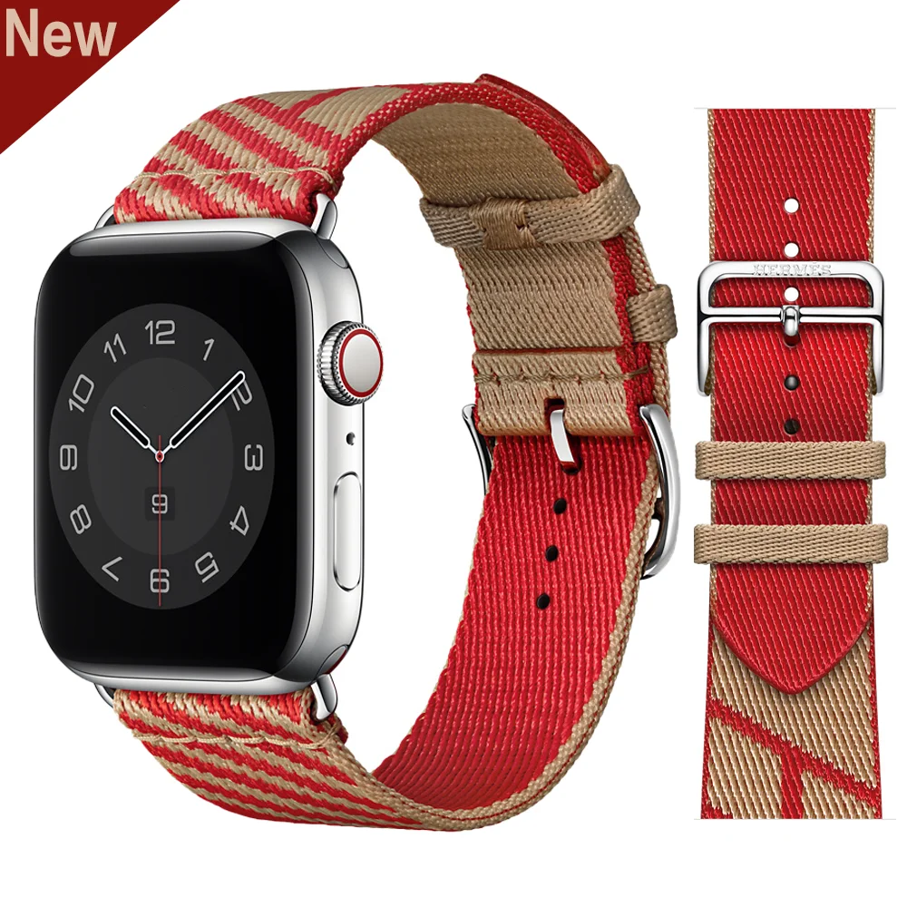 

Strap for apple watch band 44mm 40mm 42mm 38mm nylon watchband bracelet accessories correa iwatch series 6 se 5 4 3 7 45mm 41mm