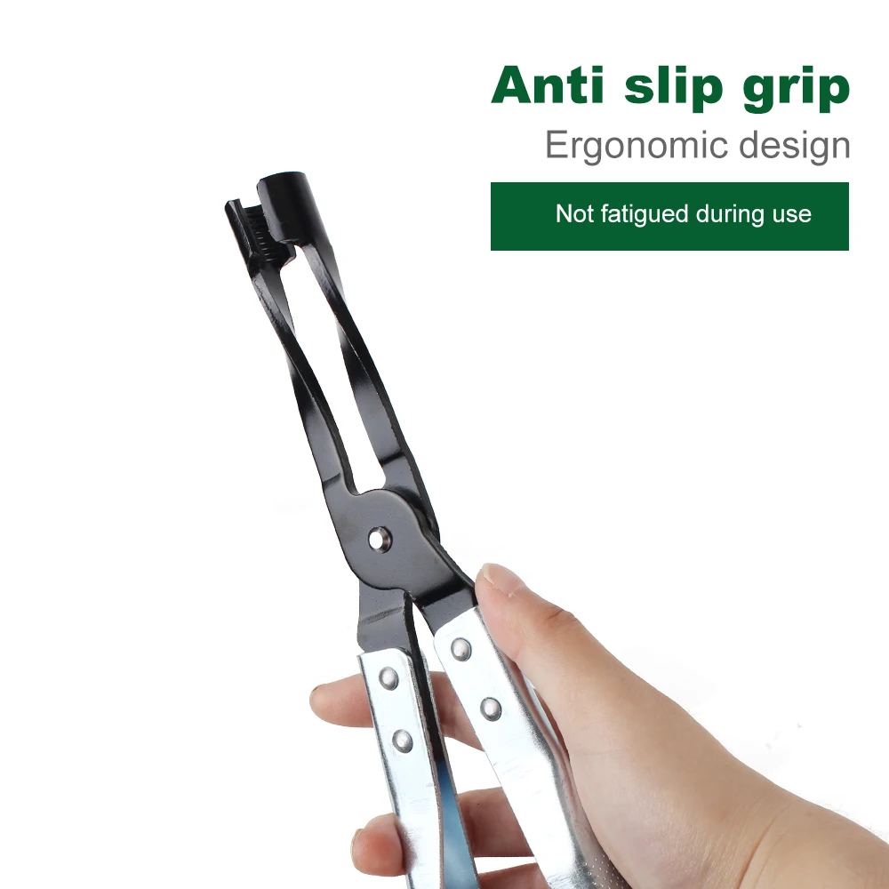 Immagine 7: Accessori per auto Pinza per smontaggio morsetto a molla Pinza per morsetto a molla per valvola Strumento professionale per rimozione guarnizione stelo valvola olio
