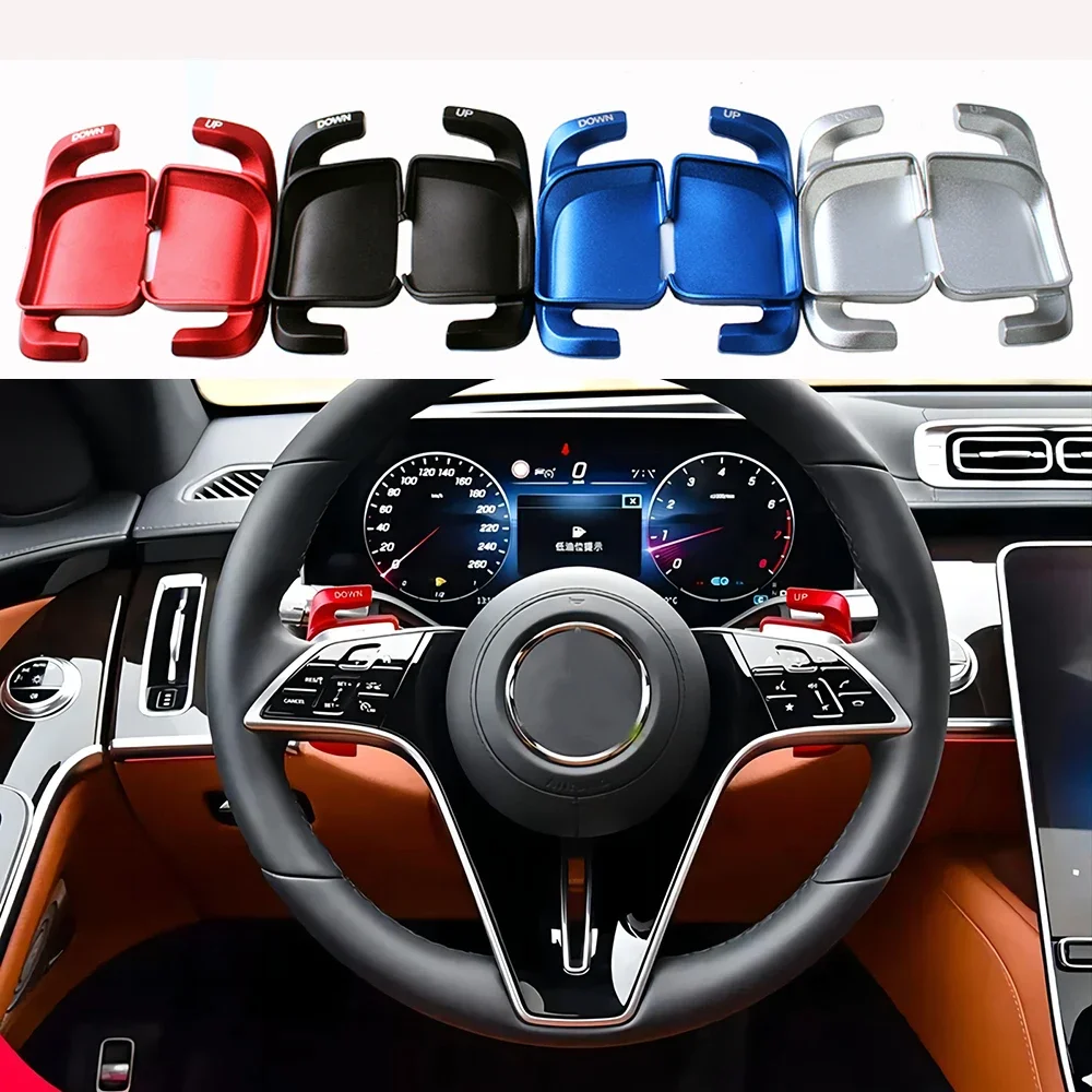 

Алюминиевый автомобильный удлинитель рулевого колеса для Mercedes Benz A B C E S GLC EQE EQS W213 S213 W223 W206 2021 2022 2023