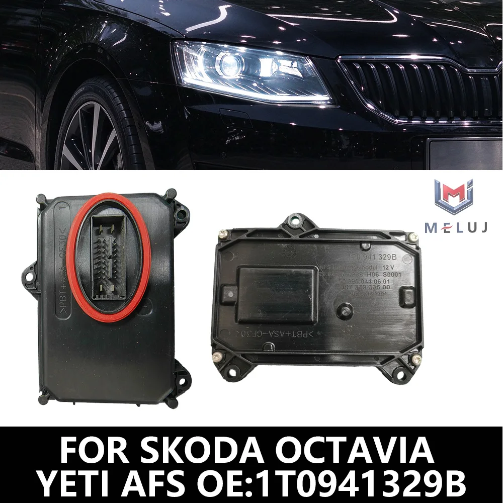 1T0941329B AFS Adaptive Turning Light Bi-Xenon Headlight LED DRL Computer ECU Control Unit Module For Skoda Octavia Yeti