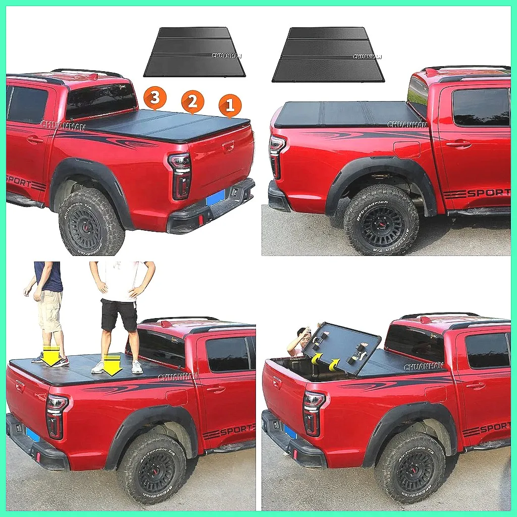 

Индивидуальный жесткий тент-крышка кузова для Ford F-150, Dodge Ram, Toyota Tacoma и других моделей | Водонепроницаемое покрытие для кузова грузовика