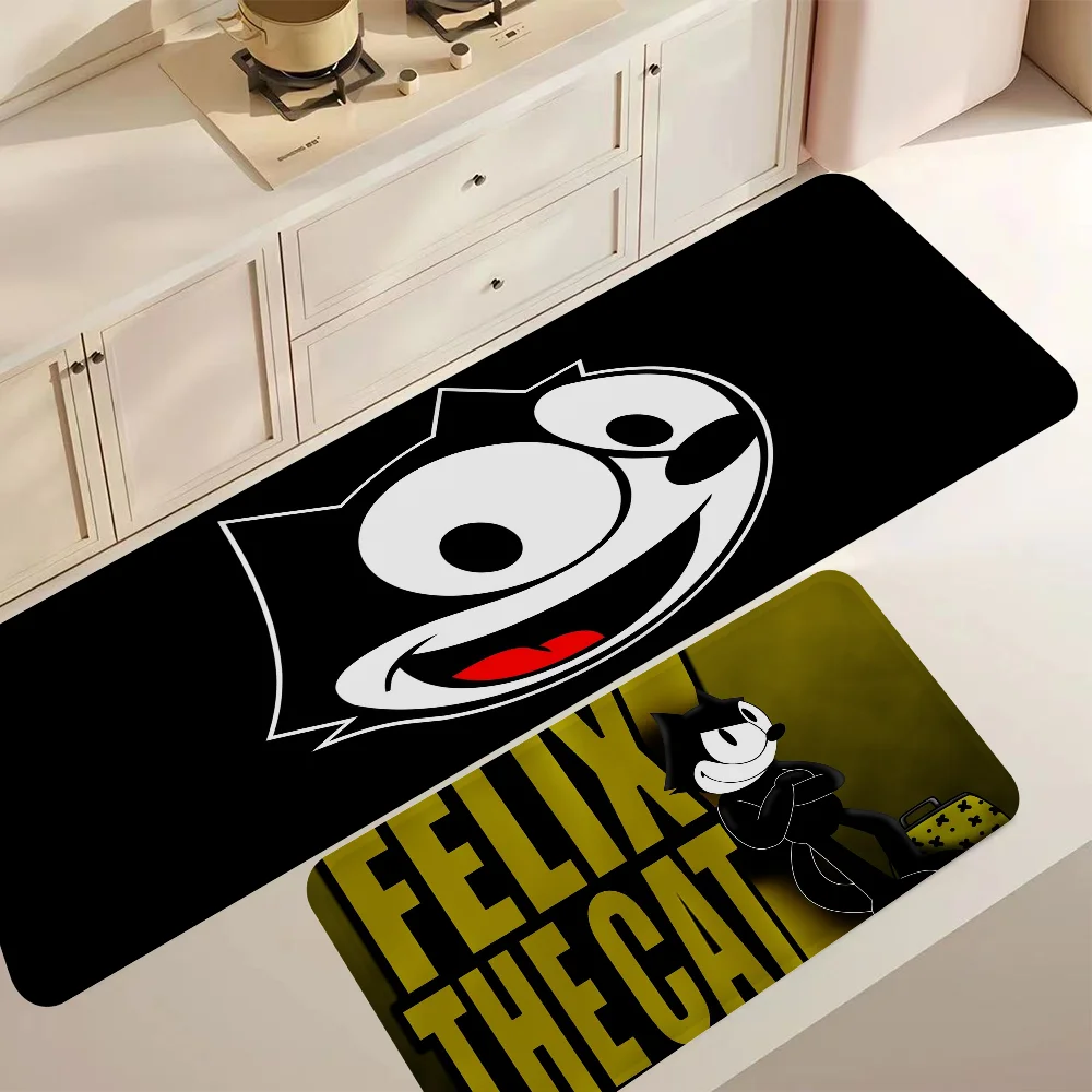 The-F-Felix-C-Cats Floor Mat Bathroom Mat Kids Room Bedroom Decoration Balcony Anti-Slip Doormat Living Room Bedside Area Rugs