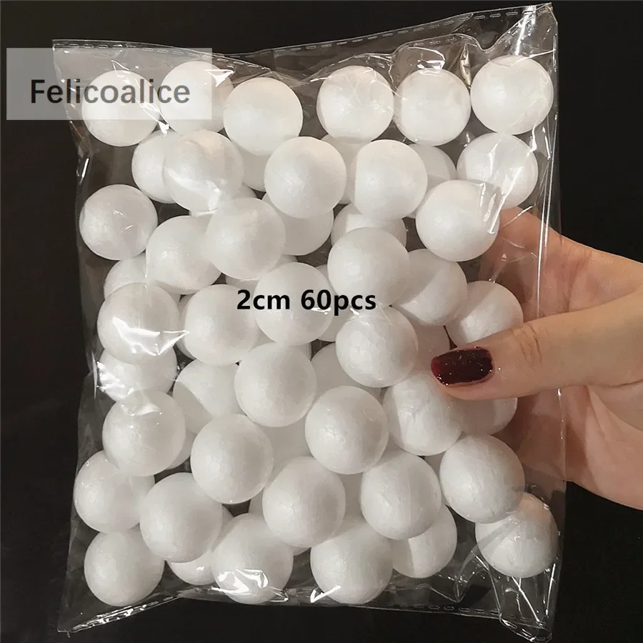 Modelling Polystyrene Styrofoam White Foam Round Spheres Crafts DIY Party Wedding Ball Decoration Supplies