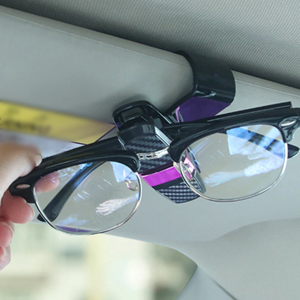 

2Pcs Car Visor Sunglasses Holder Clip Rotatable Glasses Storage Safe Anti-Drop Car Auto Accessory Auto Visor Clip