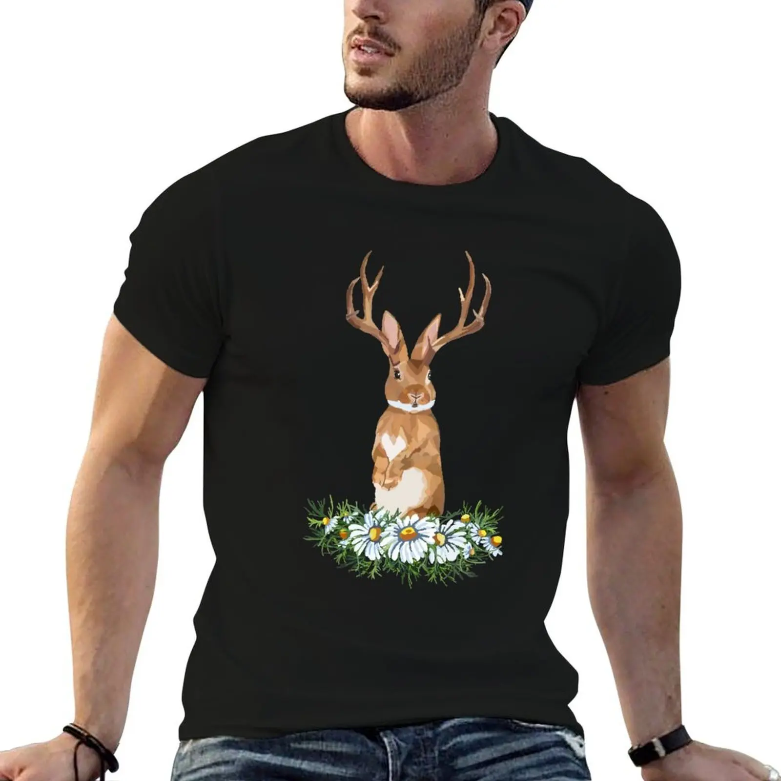 

tshirt Jackalope personalised 100% shirt cotton shirt t t plain man T-Shirt