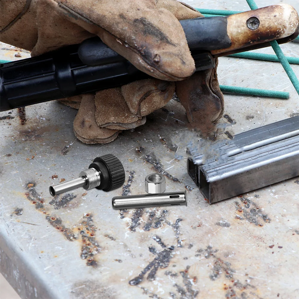 

6Pcs Soldering Iron Handle Sleeve Durable Stainless Steel Replacement Parts Easy Installation Precision Control Soldering