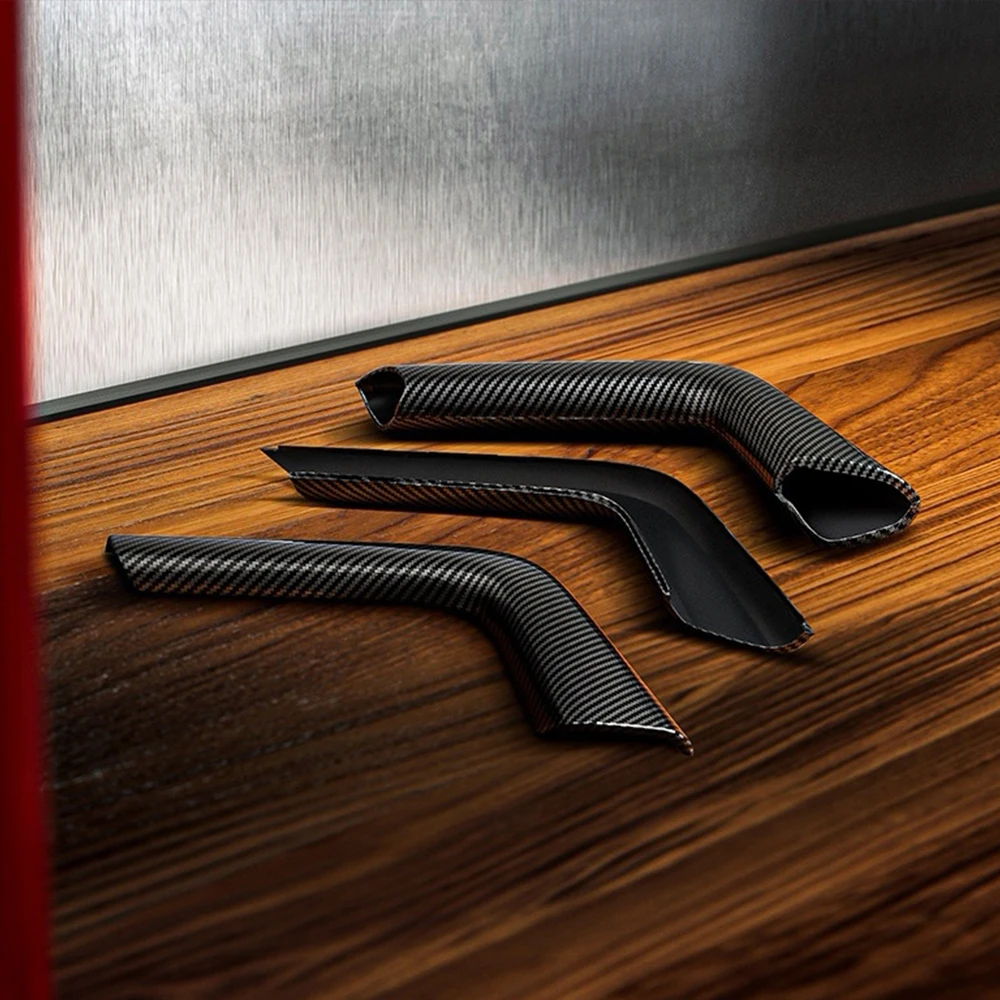 For Porsche Cayenne 2011-2024 Car Carbon Fiber Central Console Door Armrest Protective Cover Panel Pull Handle Accessories - Image 5