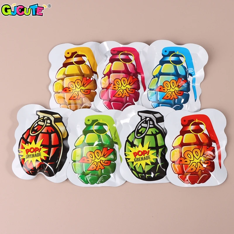 10pcs/lot Trick Toys Prank Grenade Bomb For Kids Noisemaker Prank Toy Blew Up Self-Inflating Self Exploding Fake Bombs