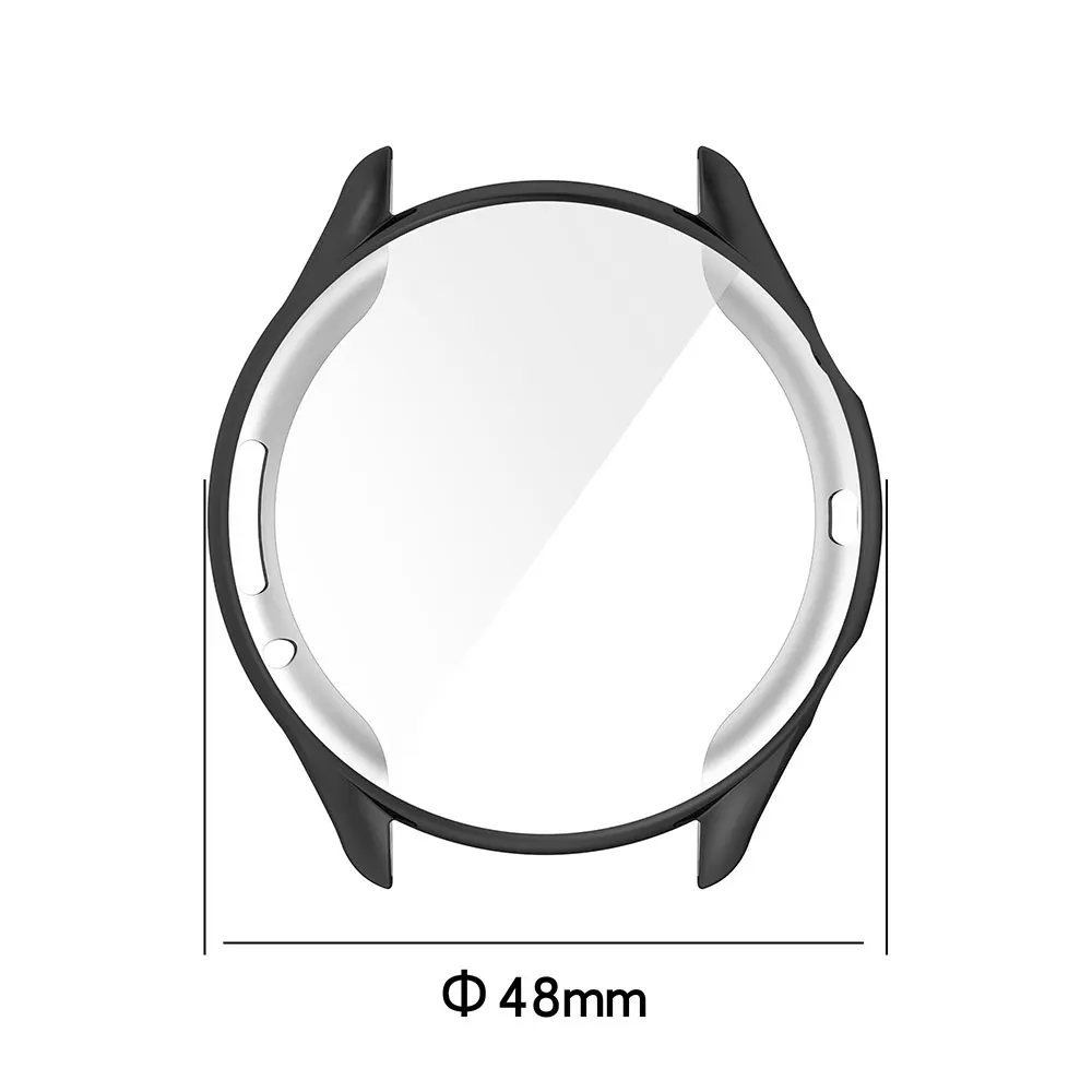 화웨이 아너 워치 GS3 용 보호 케이스, 스마트워치 스크린 범퍼 프레임, 시계 유리 커버, 강화 필름 포함 하드 PC 케이스