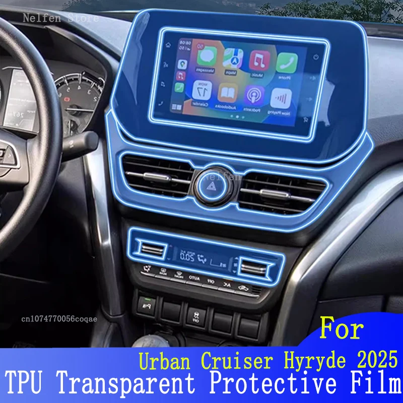 

For TOYOTA Cruiser Hyryde 2025 Car Hybird GPS Navigation Film LCD Screen TPU Protective Protector Decoration Sticker