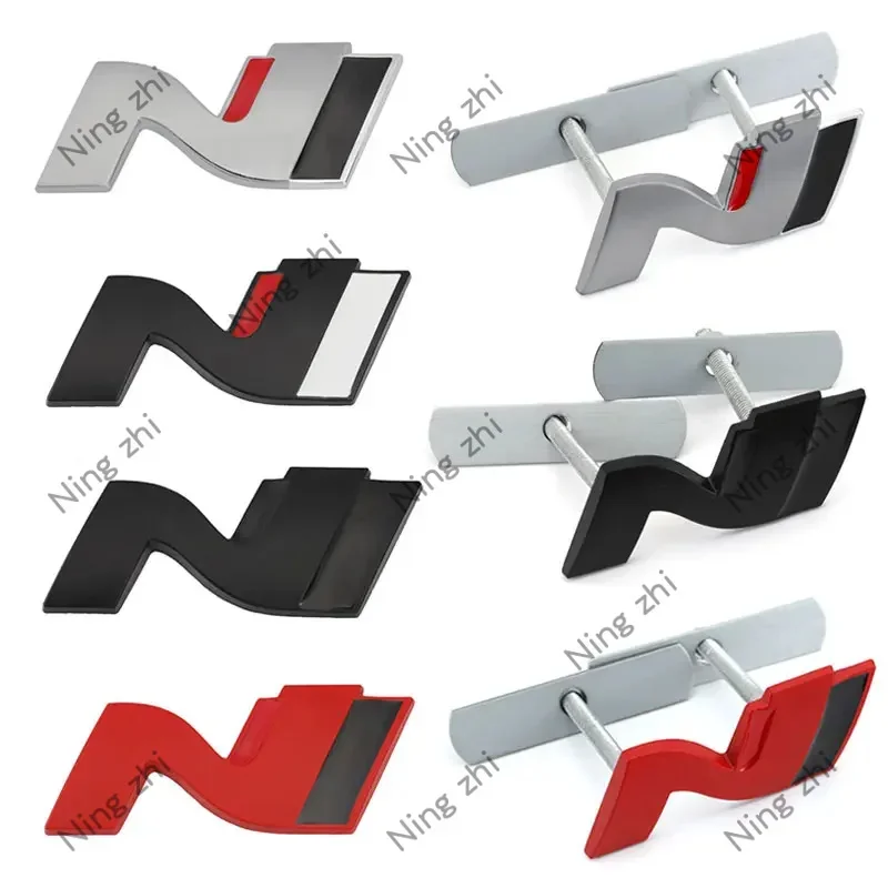 Car Sticker N Line Nline Badge Emblem Decal Front Grille for Hyundai I30 2021 Sonata Elantra Veloster Kona Tucson N Line Styling - view 2