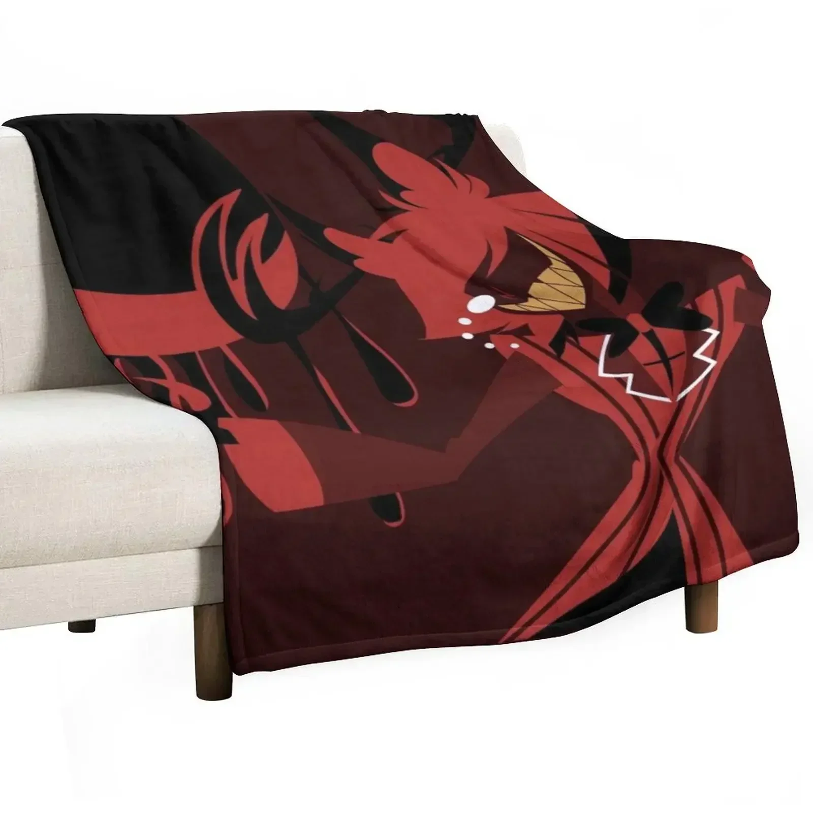 

Alastor's Moon Throw Blanket No Pilling Soft Warm Blanket for Bed