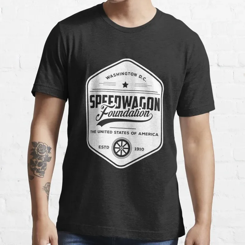 

Новая футболка в стиле ретро Speedwagon Foundation, футболки S-5XL
