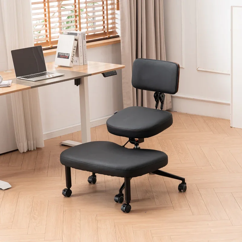 Cross-legged chair adjustable kneeling, upright posture with wheels, lifting and meditating yoga chair sitting without sitting