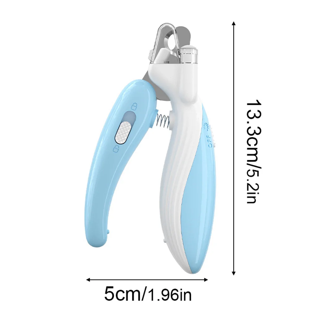 Pet Nail Clippers Cat Dog Nail Trimmer Labor Saving Nail Clipper With Led Light Electric Nail Grinder Dog Grooming Supplies image 6