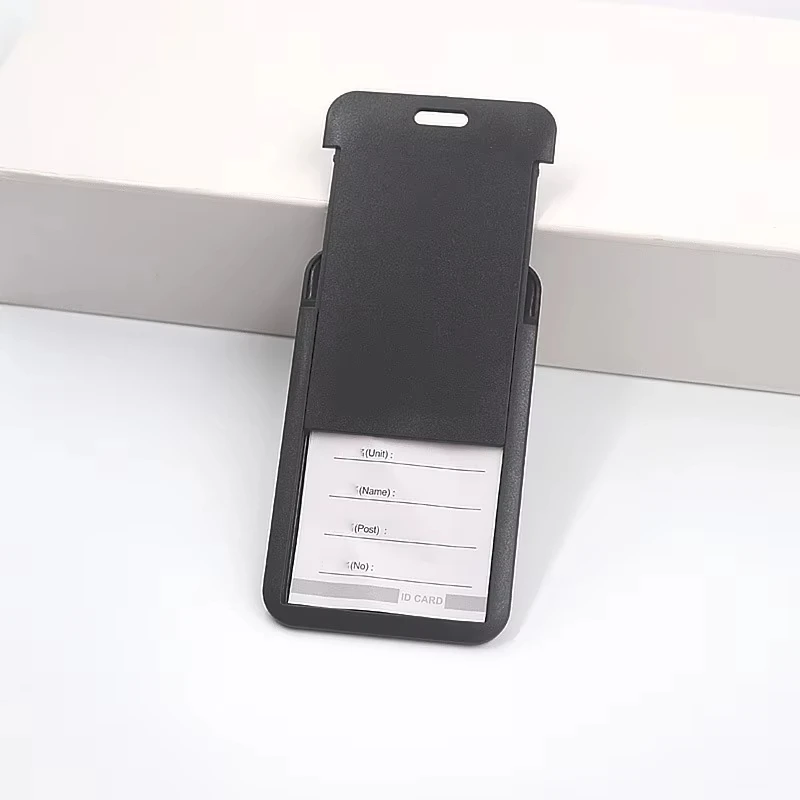 1/3 Work Permit Set - Employee ID Holder Retractable Neck Hanger - Office ID Holder, Badge, Access Card, Hard Shell Case