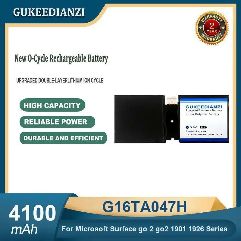 

High Capacity 4100mAh G16TA047H Tablet Battery For Microsoft Surface go 2 go2 1901 1926 Series