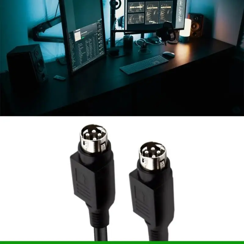 U55C 4Pin Male Connectors Cable for R1700BTR1600TIII Speaker Shielded 4Pin Male Cable Excellent Transmission Wire