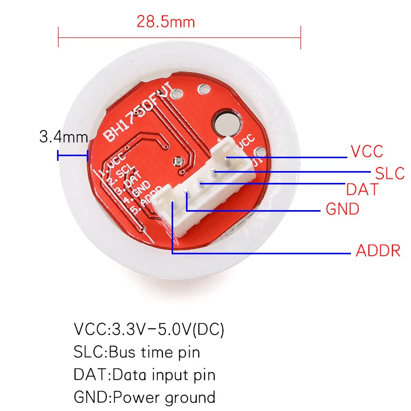 GY-30 GY-302 BH1750 BH1750FVI Chip oświetlenia intensywność moduł świetlny dla arduino 3V-5V