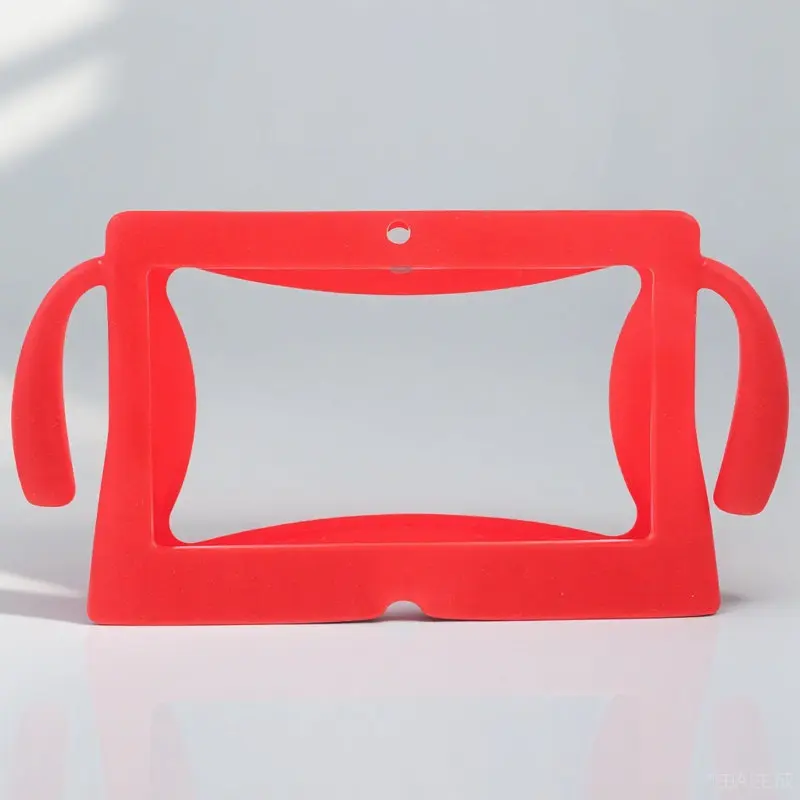

7 Inch Red Heavy-Duty Silicone Tablet Cover Case for Q88 Kids Children Tablet Pc with Dual Side Handles Collision