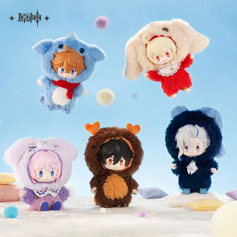 authentic-genshin-impact-winter-nestin-series-chibi-vinyl-plush-doll-pendant-zhongli-tartaglia-bag-charm-collectible-toy-gift