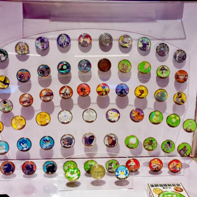 شارة ثلاجة مغناطيسية من Pokemon TCG Paldea Region V1 V2 هدية بطاقة ألعاب معدنية أصلية قابلة للجمع #2