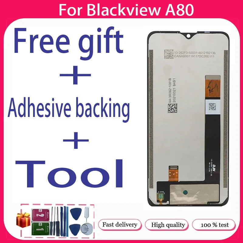 

For Blackview A80 A80S+ LCD Display + Touch Screen+Free adhesive backing+Tool