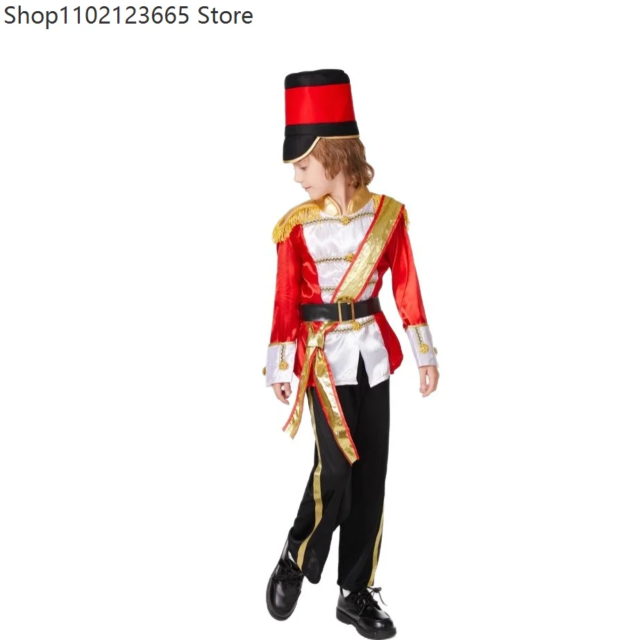 Royal Prince's Guard Dress Chico Jacket Cosplay Halloween Uniform Carnival Party Costume Enfant Honor Guard Soldier Set 2026