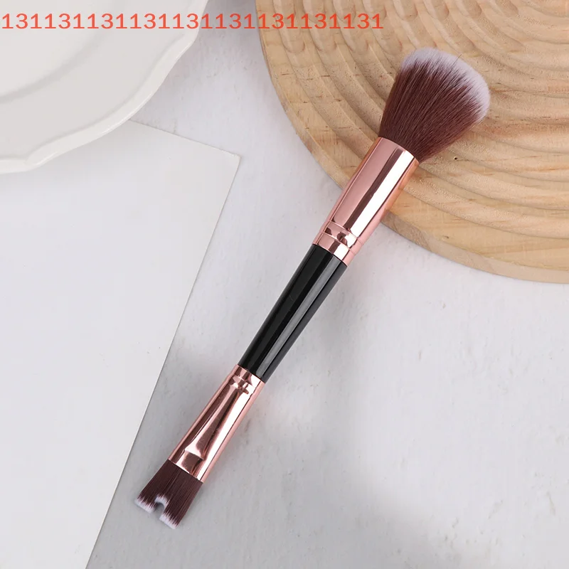 فرشاة مكياج مزدوجة الأطراف على شكل حرف U لكريم أساس كونتور الأنف وأحمر الخدود - أداة تجميل الوجه #5