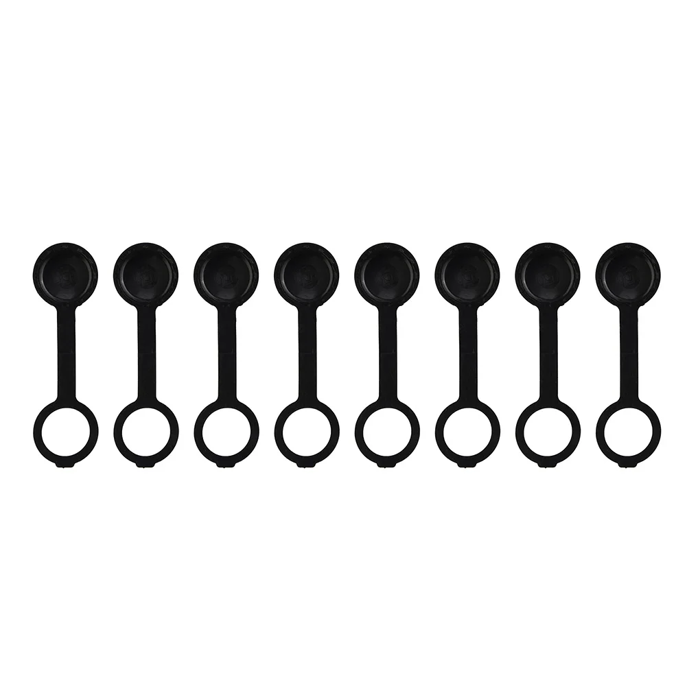 Gas Can Rear Vent Cap 8pcs Set with O Ring Gasket and Tether Leash Replacement Screws for Air Exhaust Cover on Fuel Tanks