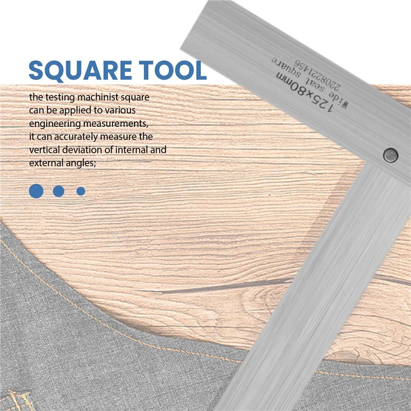 

BHTS-Machinist Square Set,2Inch,3Inch,4Inch & 5Inch Squares Machinist Square Mechanical Engineer Square,Wide Base Square Tool